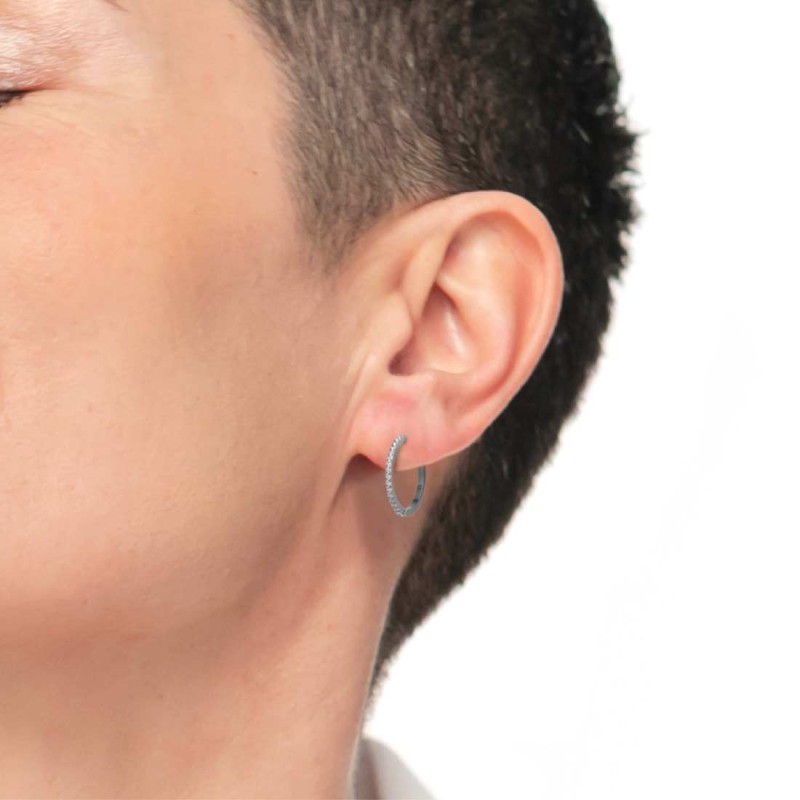 OR MONO ACC CERCHIO DIAMETRO 2,4CM CON CZ BIANCHI