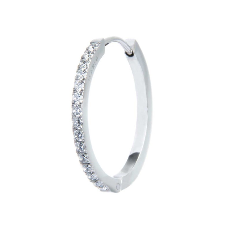 OR MONO ACC CERCHIO DIAMETRO 2,4CM CON CZ BIANCHI