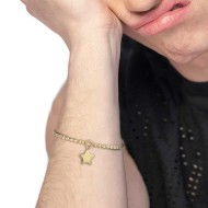 Bracciale catena a sfere con stella Bracciale catena a sfere con stella