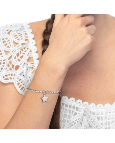 Bracciale catena a sfere con stella Bracciale catena a sfere con stella
