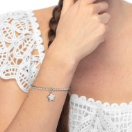 Bracciale catena a sfere con stella Bracciale catena a sfere con stella