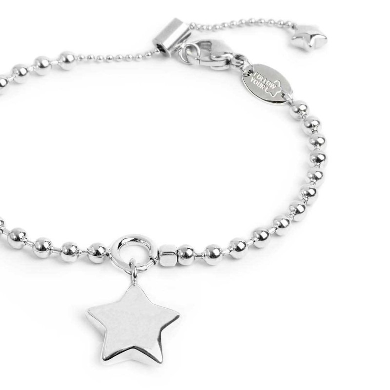 Bracciale catena a sfere con stella Bracciale catena a sfere con stella