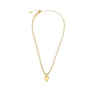 Collana catena a sfere con cuore Collana catena a sfere con cuore