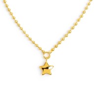 Collana catena a sfere con stella