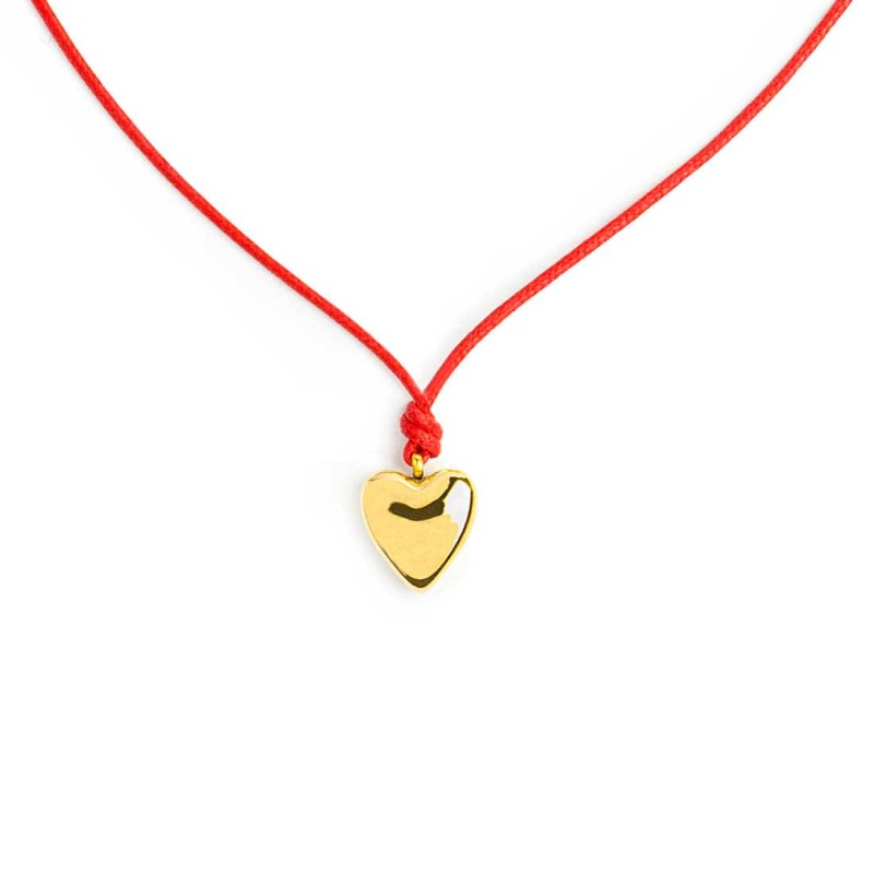 Collana cordino con cuore Collana cordino con cuore