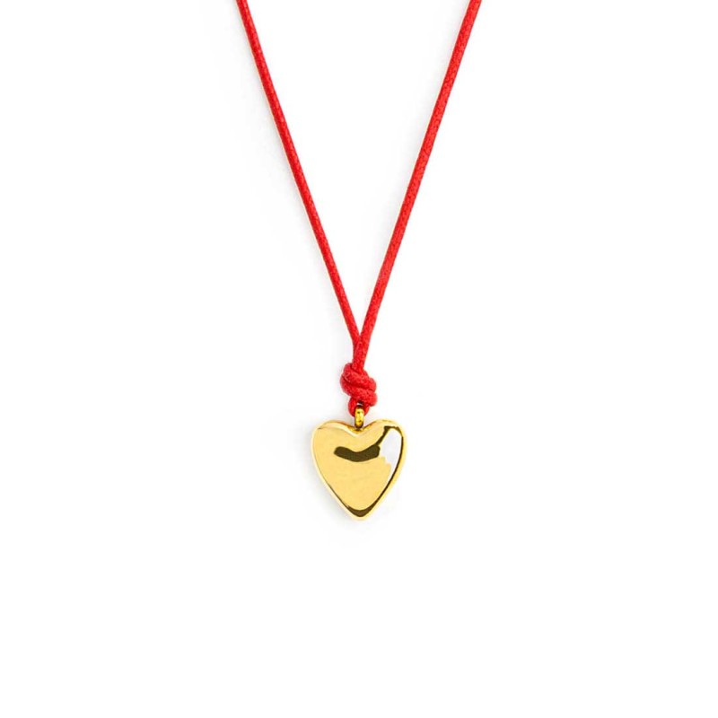 Collana cordino con cuore Collana cordino con cuore
