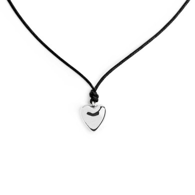 Collana cordino con cuore Collana cordino con cuore