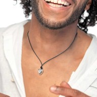 CO CORDINO CUORE GRANDE IN ACCIAIO CO CORDINO CUORE GRANDE IN ACCIAIO