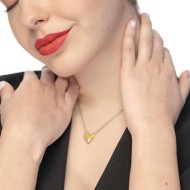 Collana con cuore irregolare centrale Collana con cuore irregolare centrale