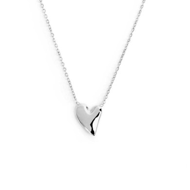 Collana con cuore irregolare centrale Collana con cuore irregolare centrale
