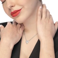 Collana con cuore irregolare centrale Collana con cuore irregolare centrale