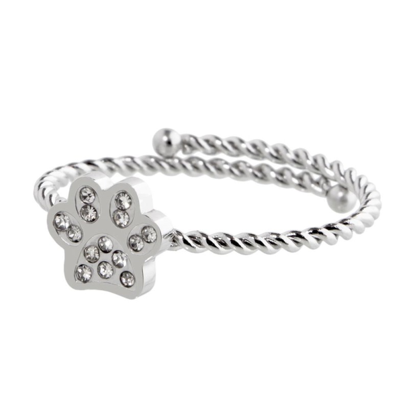 Anello zampina con cristalli Anello zampina con cristalli