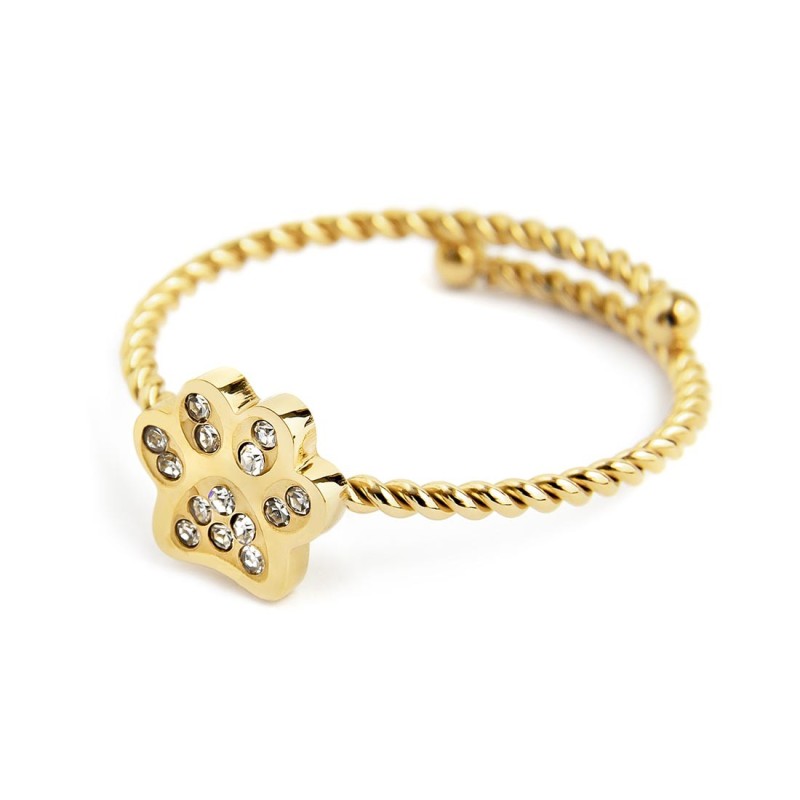 ANELLO ZAMPINA CON CRIST BIANCHI