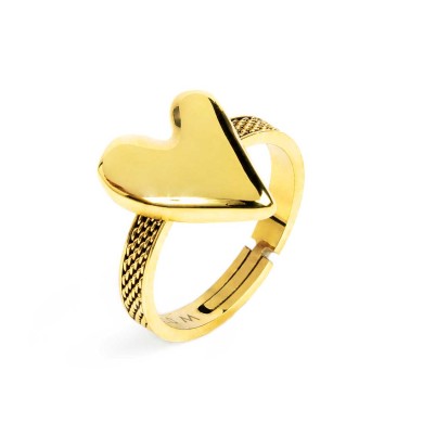 Anello con cuore irregolare Anello con cuore irregolare
