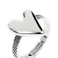 Anello con cuore irregolare Anello con cuore irregolare