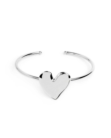 Bracciale rigido con cuore irregolare Bracciale rigido con cuore irregolare