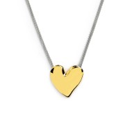 CN ACC ORO PVD CATENA MESH CON CENTRALE A CUORE