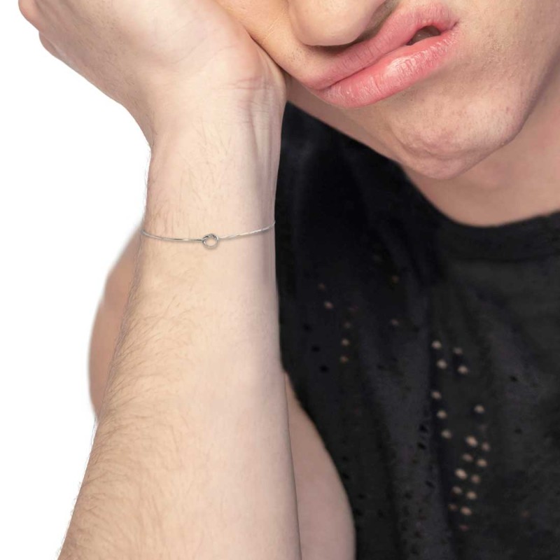 Bracciale con nodo catena snake