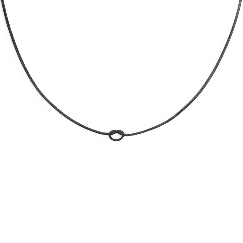 Collana con nodo catena snake