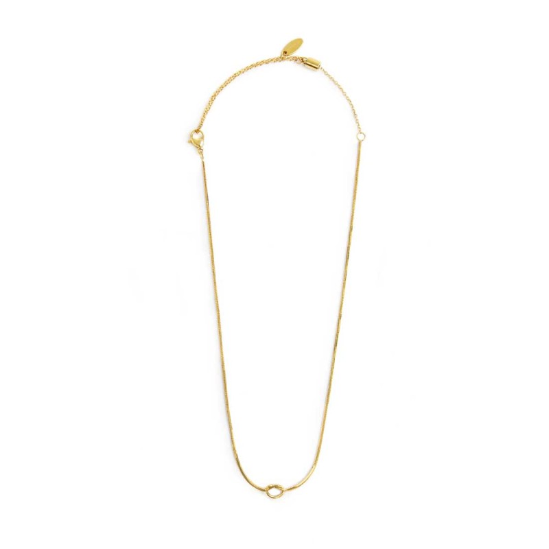 Collana con nodo catena snake