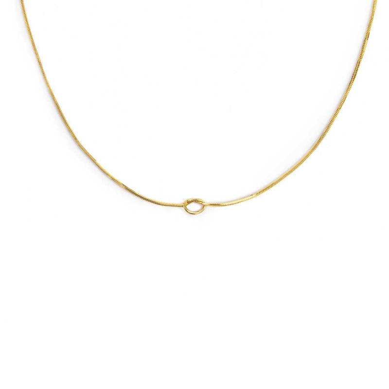 Collana con nodo catena snake