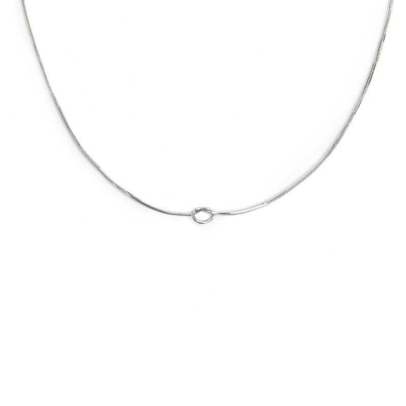 Collana con nodo catena snake