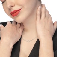 Collana con nodo catena snake