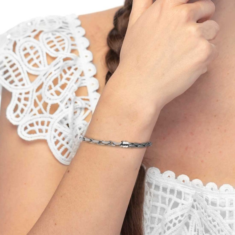 Bracciale catena squadrata