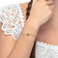 Bracciale rigido contrarié con goccia