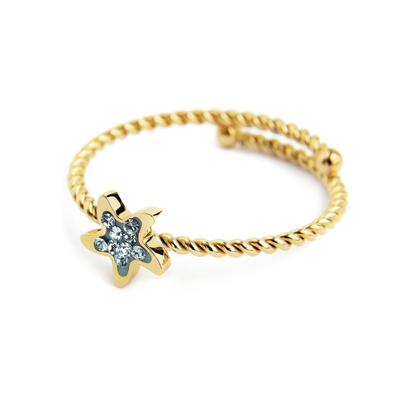 ANELLO STELLA MARINA CON CRISTALLI ANELLO STELLA MARINA CON CRISTALLI