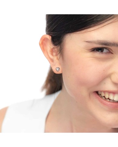 Orecchino a lobo cuore