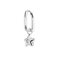OR ACC MONO OVALE PENDENTE STELLA CON CZ BIANCO
