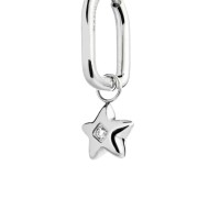 OR ACC MONO OVALE PENDENTE STELLA CON CZ BIANCO