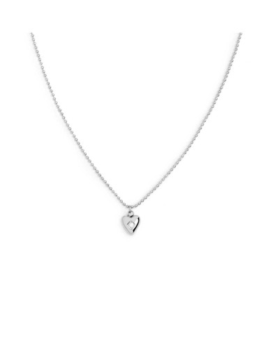 Collana con cuore centrale con zircone