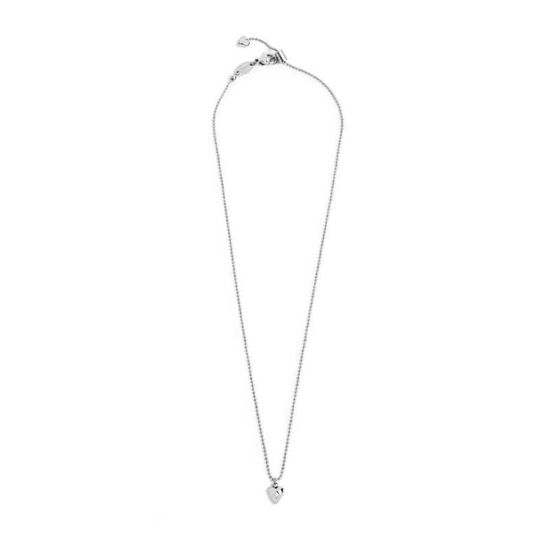 Collana con cuore centrale con zircone