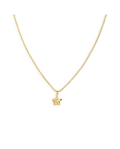 Collana con stella centrale con zircone