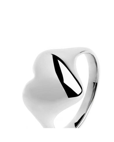 Anello cuore bombato