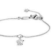 Bracciale catena a sfere con stella con zircone