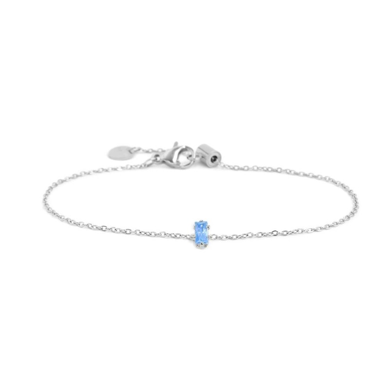 BRACCIALE 19CM CON CUBIC ZIRCONIA BAUGETTE BRACCIALE 19CM CON CUBIC ZIRCONIA BAUGETTE