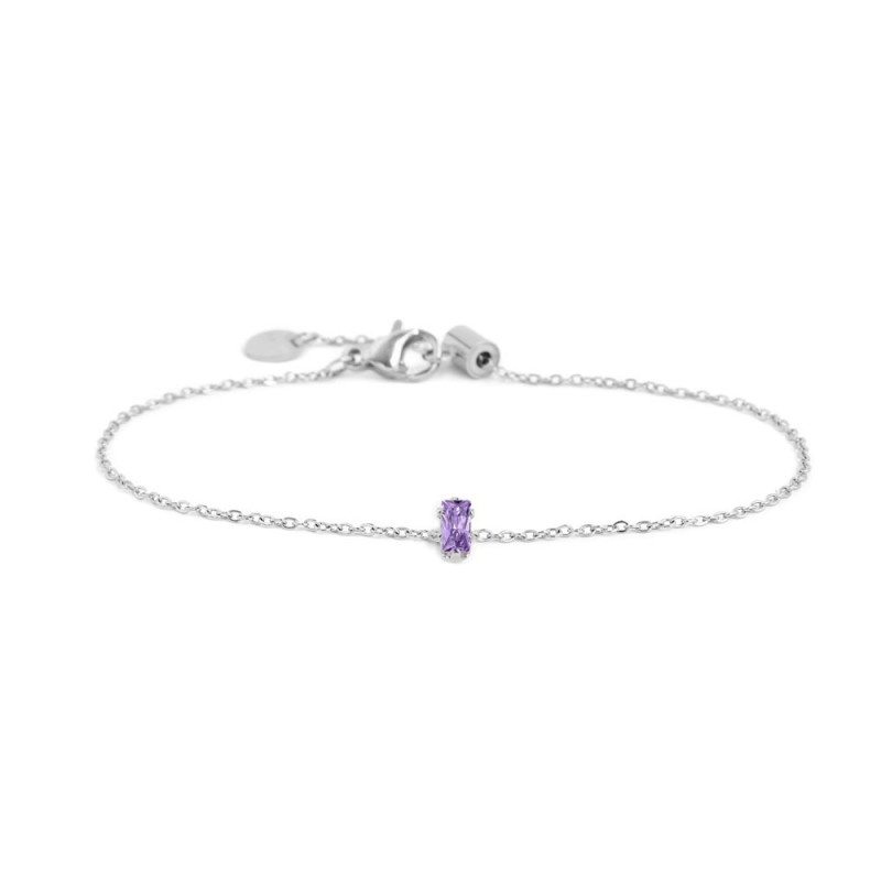 BRACCIALE 19CM CON CUBIC ZIRCONIA BAUGETTE