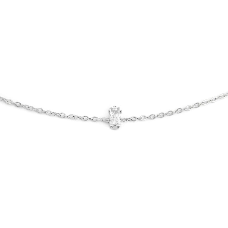 BRACCIALE 19CM CON CUBIC ZIRCONIA BAUGETTE BRACCIALE 19CM CON CUBIC ZIRCONIA BAUGETTE