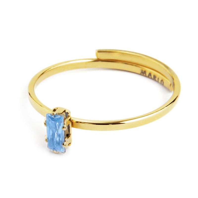 Anello con zircone baguette Anello con zircone baguette