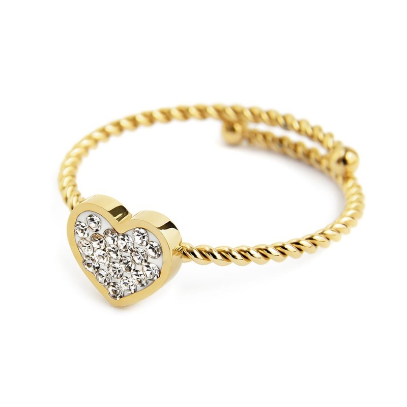 ANELLO CON CUORE CON CRISTALLI