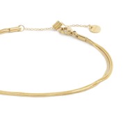 Cavigliera catena multifilo snake quadrata