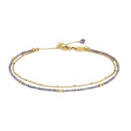 CAVIGLIERA CON CATENA CUBIC ZIRCONIA E CAT GRUMETTA