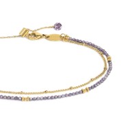 CAVIGLIERA CON CATENA CUBIC ZIRCONIA E CAT GRUMETTA