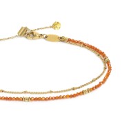 CAVIGLIERA CON CATENA CUBIC ZIRCONIA E CAT GRUMETTA