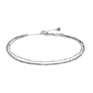 CAVIGLIERA CON CATENA CUBIC ZIRCONIA E CAT GRUMETTA