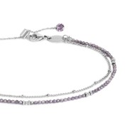 CAVIGLIERA CON CATENA CUBIC ZIRCONIA E CAT GRUMETTA