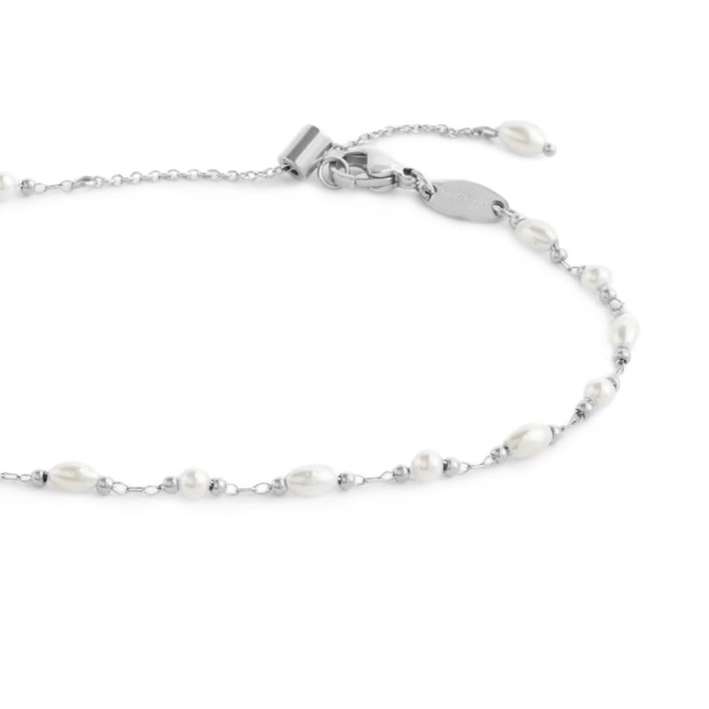 CAVIGLIERA CATENA CON PERLE E SFERE